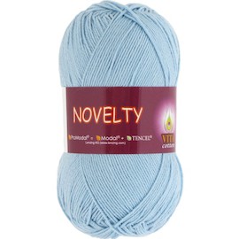 Пряжа Vita-cotton "Novelty" 1217 Светло-голубой 50% ProModal, хлопок 50%  200 м 50 гр