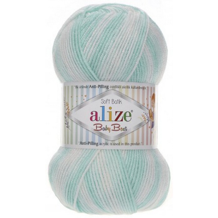 Пряжа Alize "Baby best Batik" 6659 90%акрил 10%бамбук 100 гр 240м